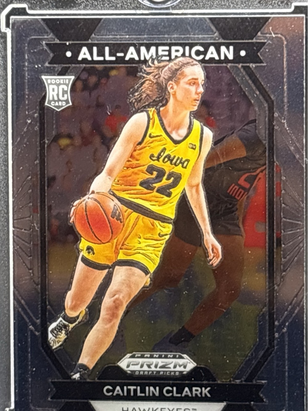 Panini Prizm All-American Iowa Caitlin Clark Rookie Trading Card